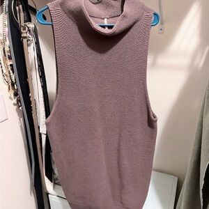 Free People Mauve Sleeveless Cowl Neck Dress
